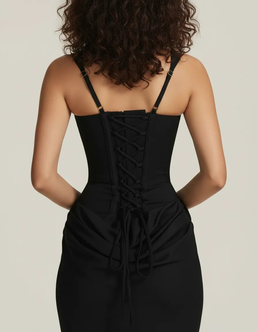 Amara | Sculpted Elegant Midi Dress