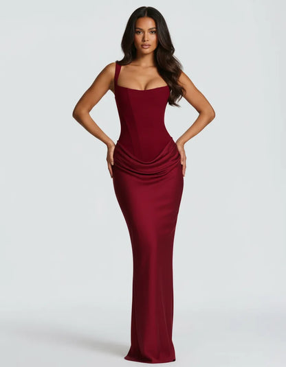 Amara | Sculpted Elegant Midi Dress
