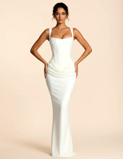 Amara | Sculpted Elegant Midi Dress