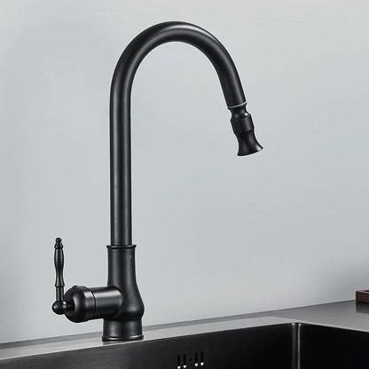 SMARTSPOUT - Kitchen faucet with pull-out function in antique bronze for stylish and flexible kitchen work
