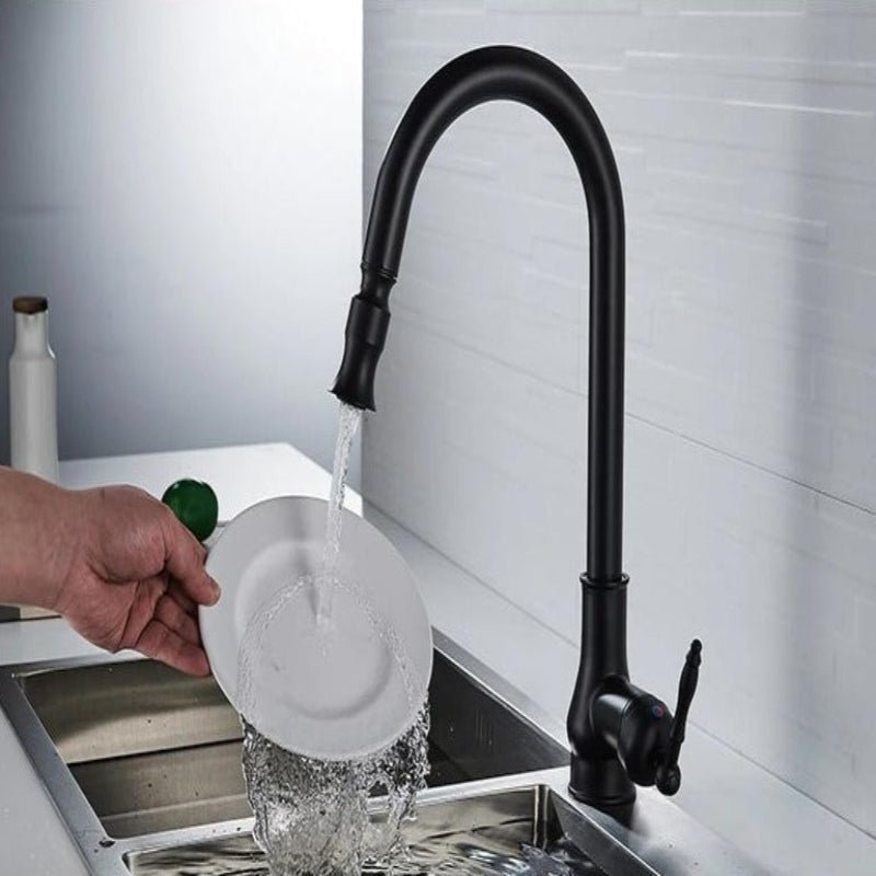 SMARTSPOUT - Kitchen faucet with pull-out function in antique bronze for stylish and flexible kitchen work
