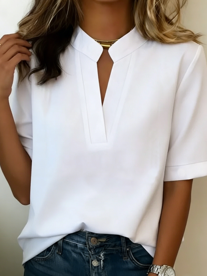 Women's Blouse | Elegant Refined Collar & Timeless Design