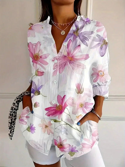 Women's Blouse | Colorful Print & Loose Fit