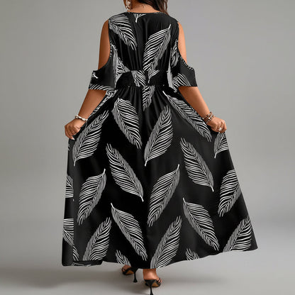 Boho Split Hem Dress - Lightweight Cold-Shoulder Summer Essential 5