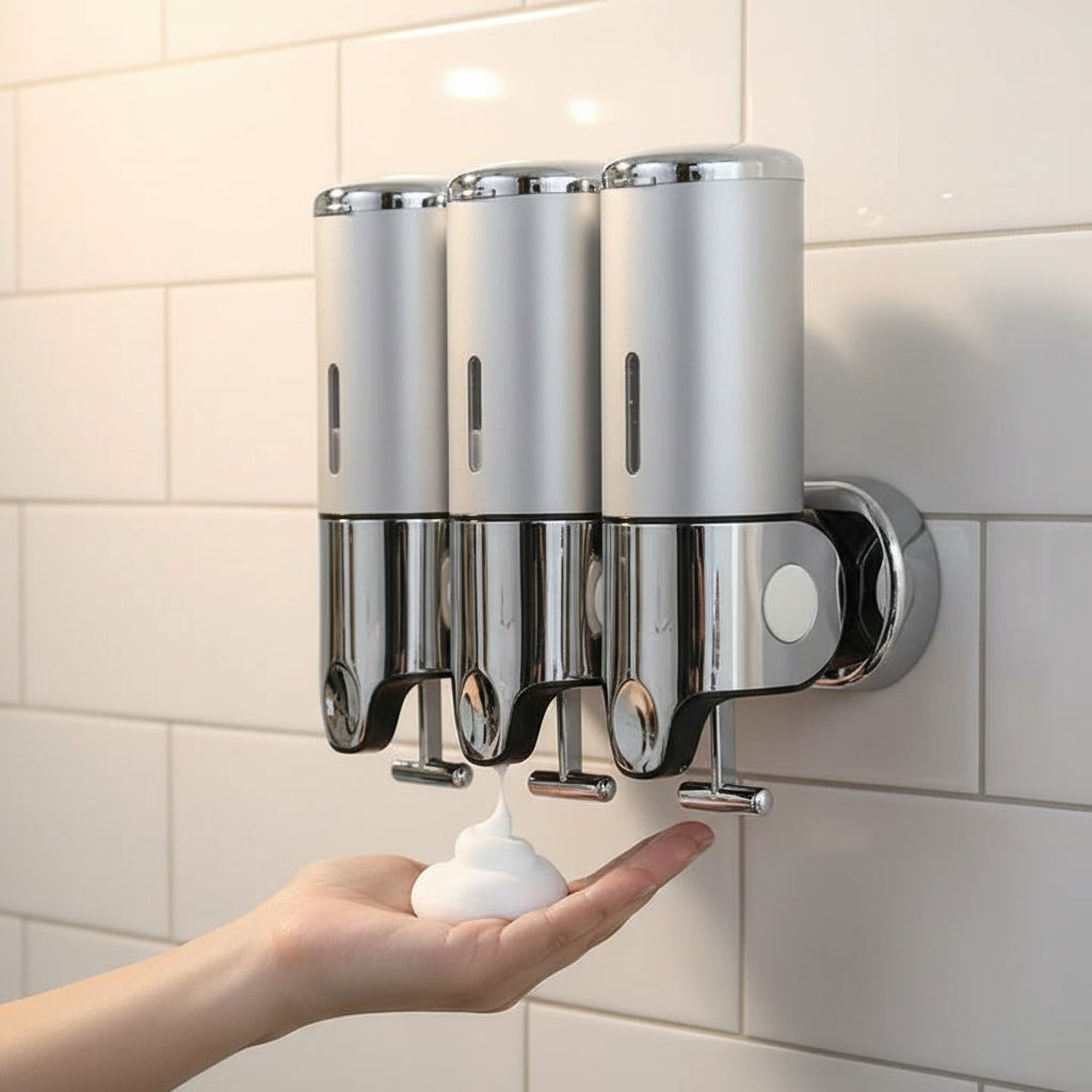 SOAPFORT – High-quality wall-mounted soap dispenser with elegant stainless steel design