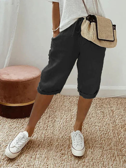 Women's Capri Pants | Elastic Waist & Stylish Comfort