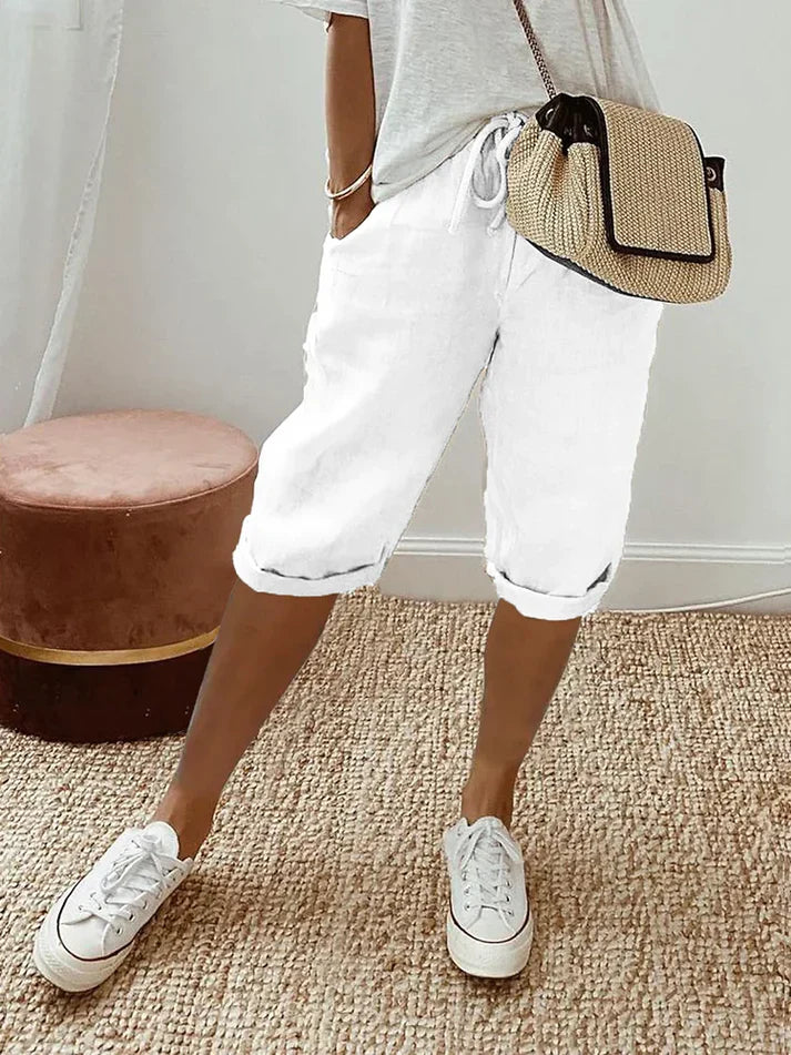Women's Capri Pants | Elastic Waist & Stylish Comfort