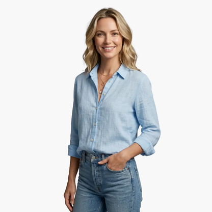 Giselle | Women's Classic Button-Down Shirt with Long Sleeves