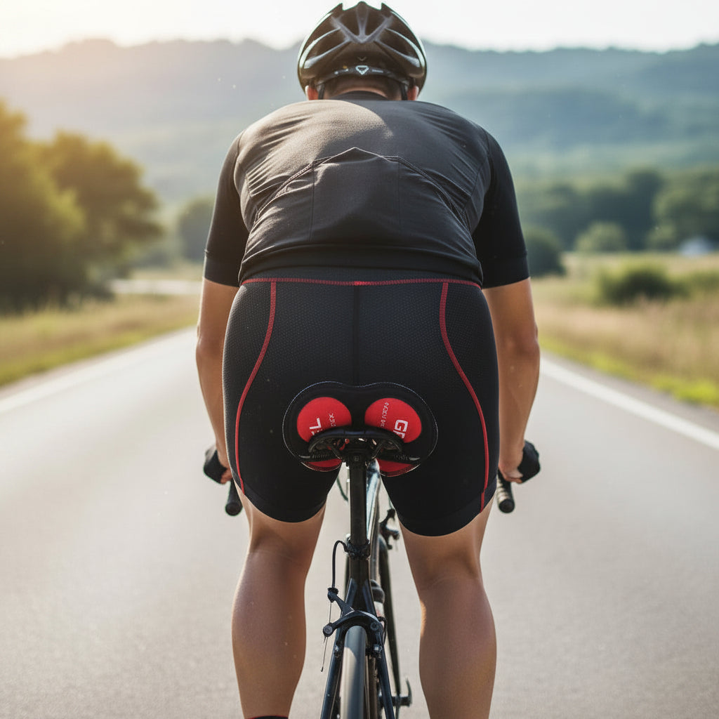 BIKERIDE Shorts - Gel-padded cycling shorts against Zadelpijn
