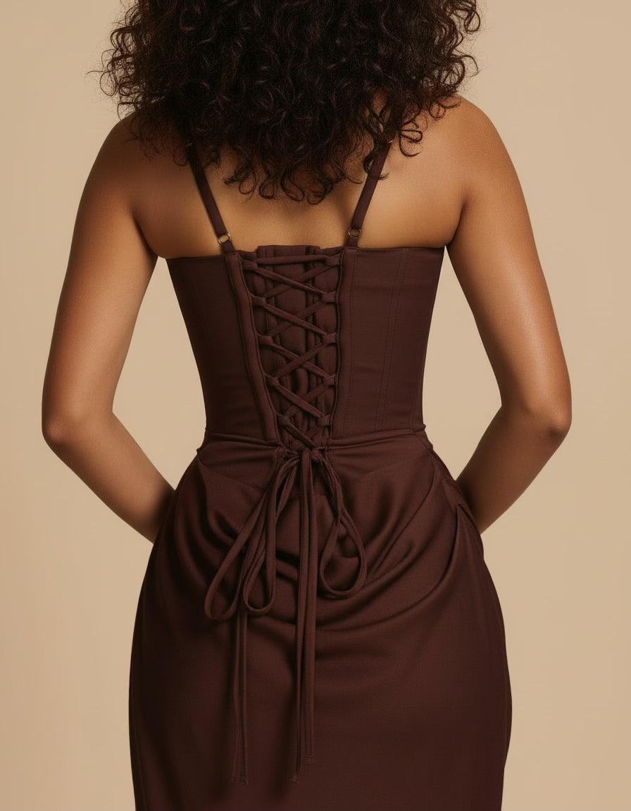 Amara | Sculpted Elegant Midi Dress