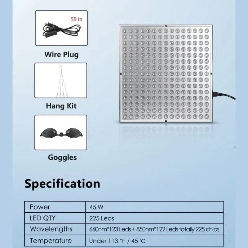 INFRAGLOW PANEL – Infrared Light Therapy for Skin Rejuvenation & Relaxation