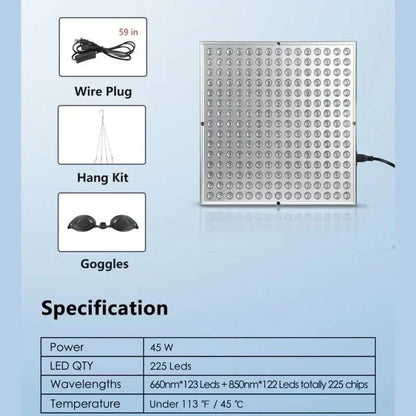 INFRAGLOW PANEL – Infrared Light Therapy for Skin Rejuvenation & Relaxation