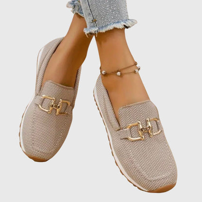 Women's Loafer | Orthopedic Footbed & Gold Horsebit Detail