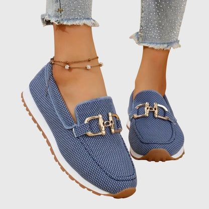 Women's Loafer | Orthopedic Footbed & Gold Horsebit Detail
