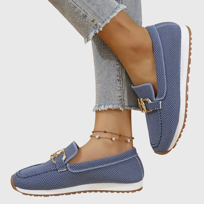 Women's Loafer | Orthopedic Footbed & Gold Horsebit Detail