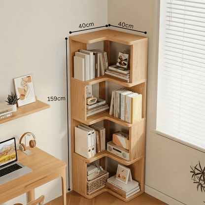 AVELACRAFT – Corner cabinet made of solid pine wood for space-saving, elegant storage