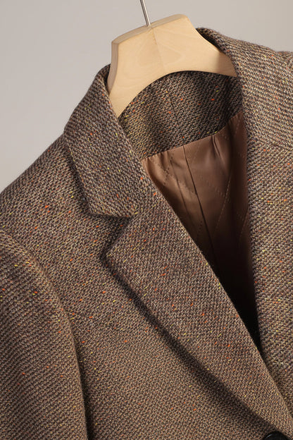 Margot - Tailored Wool Blend Blazer with Notched Lapels & Speckled Texture 3