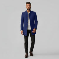 Men’s Smart Casual Coat – Minimalist Button Winter Coat 10