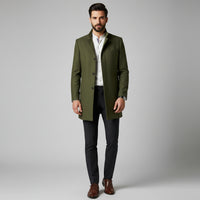 Men’s Smart Casual Coat – Minimalist Button Winter Coat 9