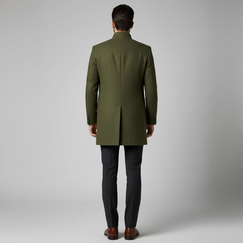 Velmont | Smart Casual Button Coat for Men Minimalist Winter Wear