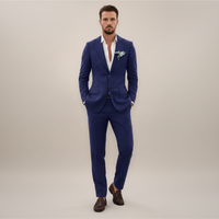 Men’s Two-Piece Linen Suit – Single Breasted Elegant Spring/Summer Set 1