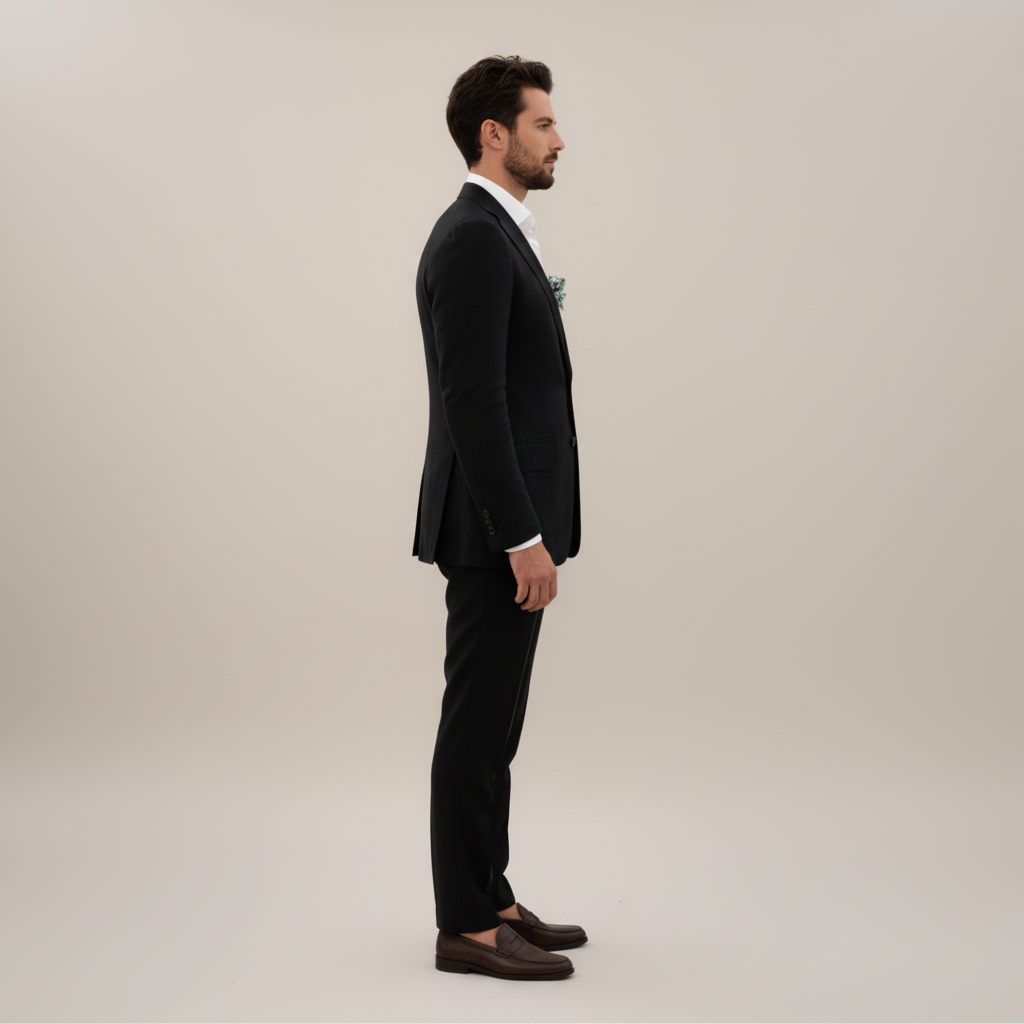 Sunlux | Lightweight Elegant Linen Suit Two-Piece Set for Men Warm Seasons