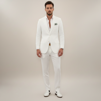Sunlux | Lightweight Elegant Linen Suit Two-Piece Set for Men Warm Seasons
