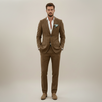 Men’s Two-Piece Linen Suit – Single Breasted Elegant Spring/Summer Set 7