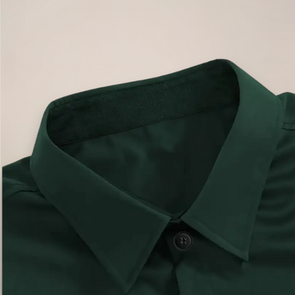 Shirt with Button-Down Collar and Long Sleeves for Men