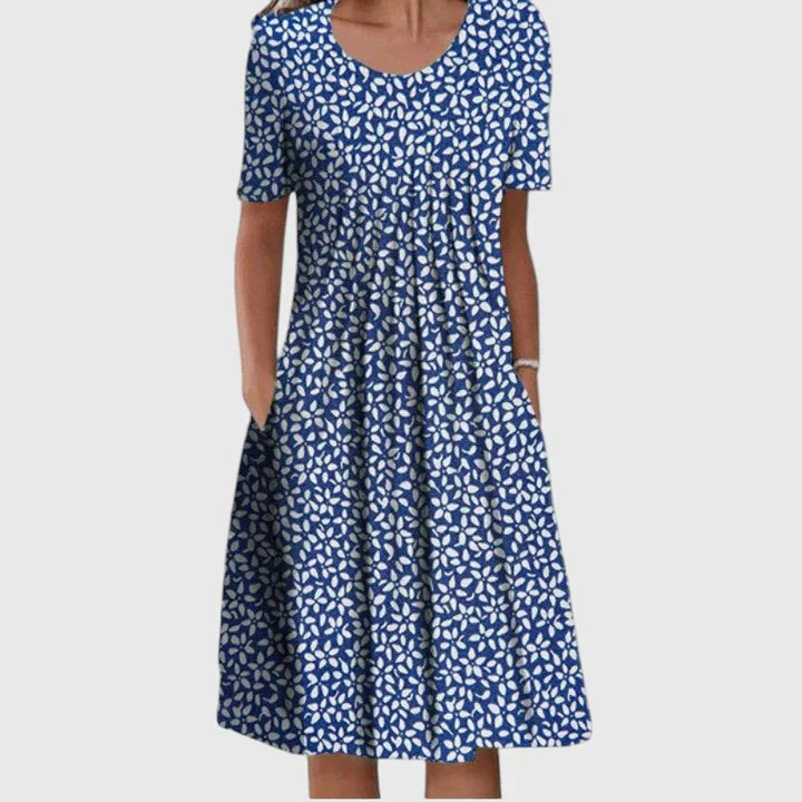 Women's Midi Dress | Floral Print & Flattering Loose Fit
