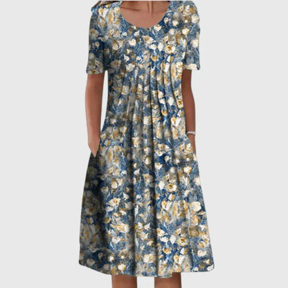 Women's Midi Dress | Floral Print & Flattering Loose Fit