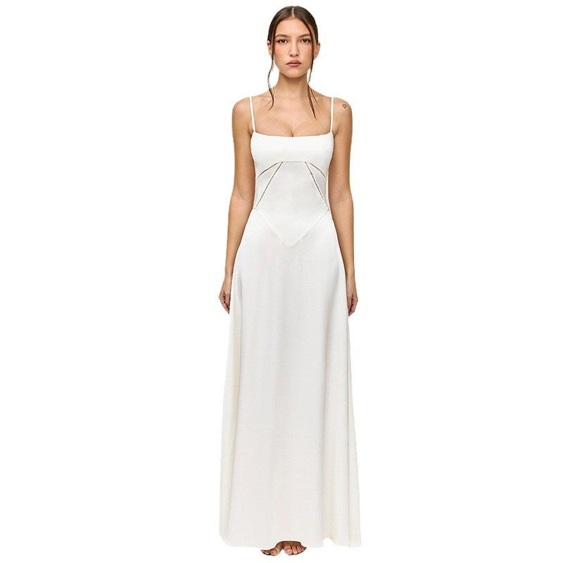 Wedding Guest Maxi Dress with Spaghetti Straps for Women
