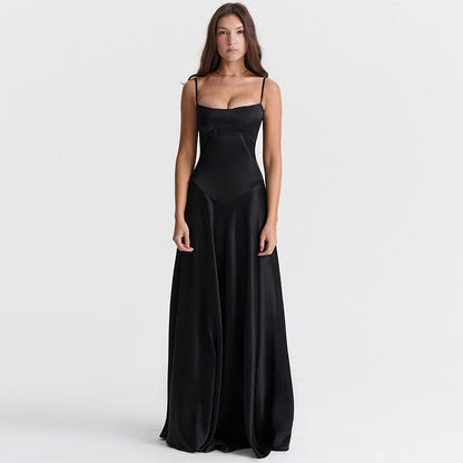 Wedding Guest Maxi Dress with Spaghetti Straps for Women