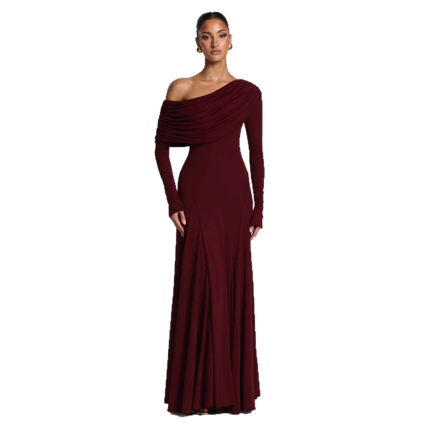 Wedding Guest Off-Shoulder Maxi Dress for Women
