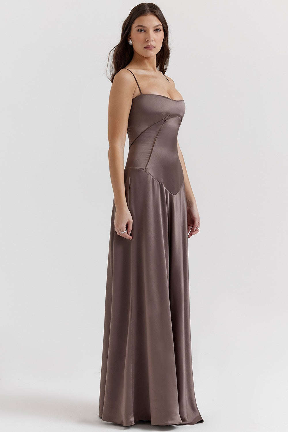 Wedding Guest Maxi Dress with Spaghetti Straps for Women