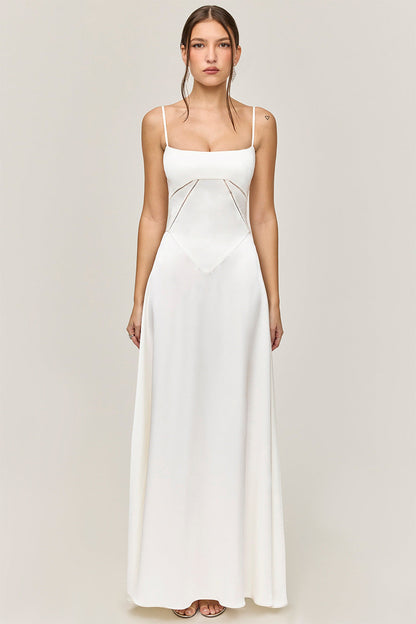 Wedding Guest Maxi Dress with Spaghetti Straps for Women