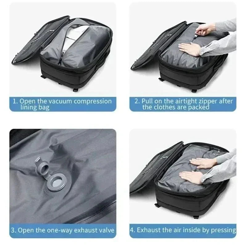 AIRTRAIL Backpack - Compressible laptop backpack for travelling