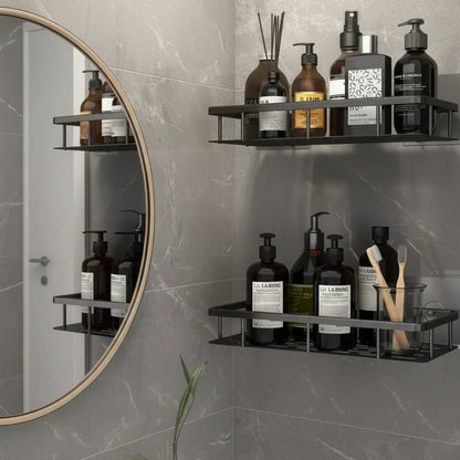 NORDICSHELF - Adhesive Shelf for the Bathroom – Drill-Free & Stylish for Every Bathroom