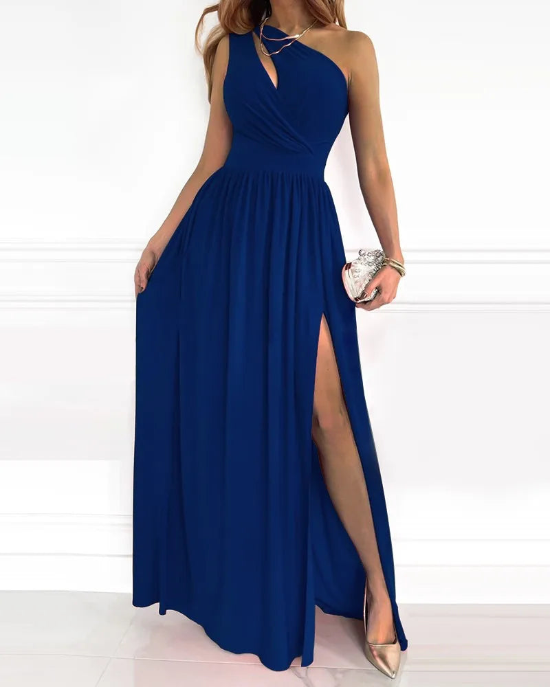 Wedding Guest One-Shoulder Maxi Dress for Women