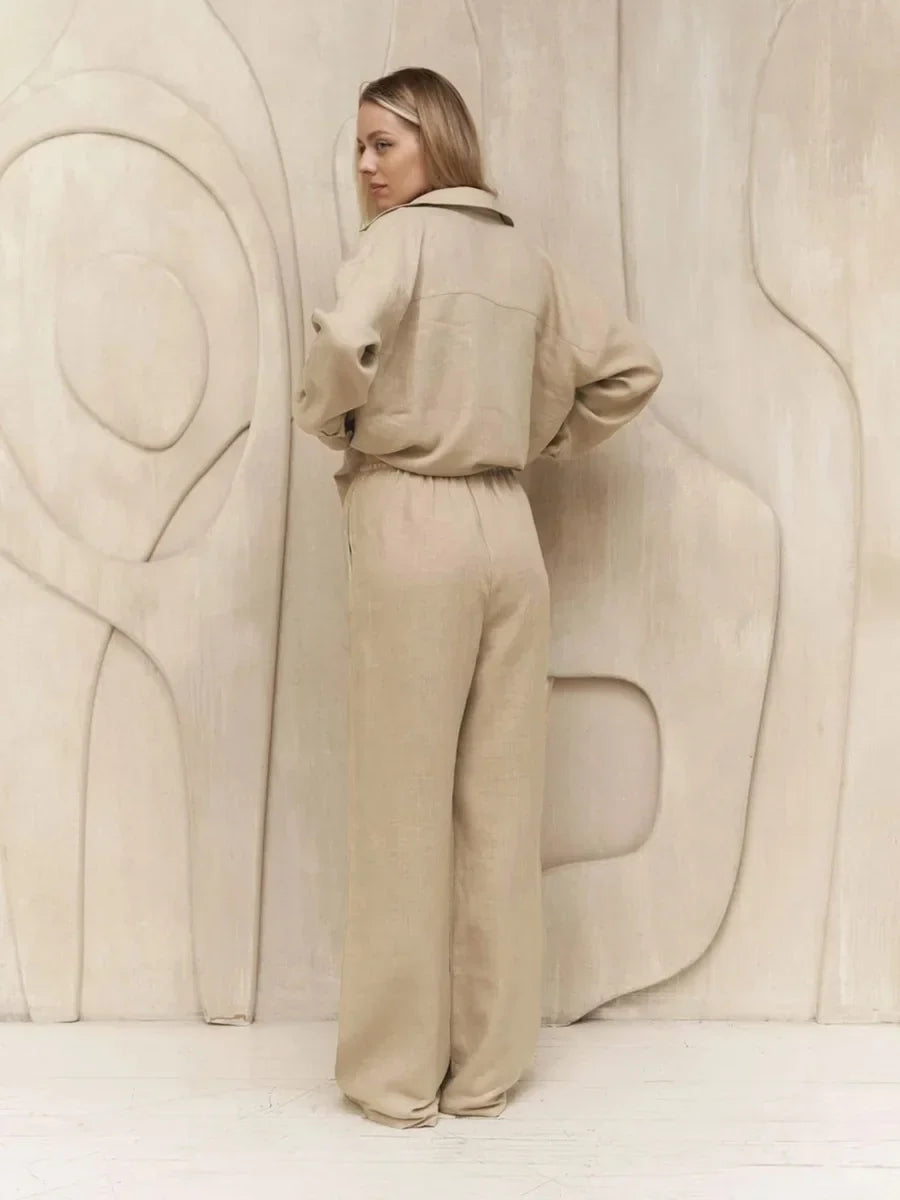 Aria 100% Cotton-Linen Set