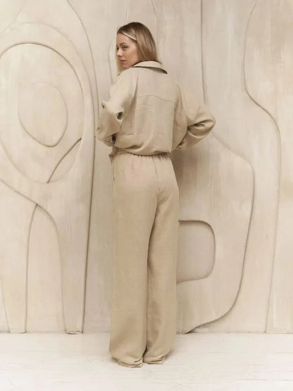 Aria 100% Cotton-Linen Set