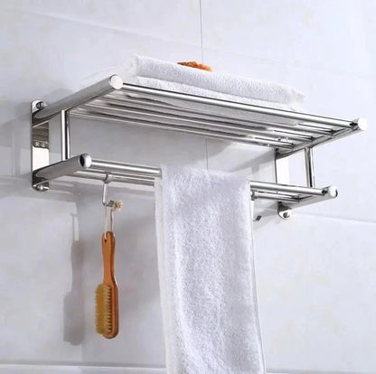 STEELRACK – Stainless Steel Towel Holder Space-Saving & Stylish