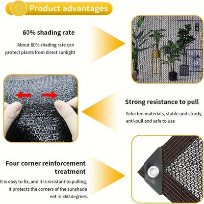 SHADEGUARD NET – 70–80% Sun Protection for Greenhouse and Garden