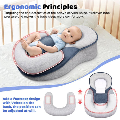 NESTLENAP Baby Pillow – Ergonomic Pillow for Safe Baby Sleep