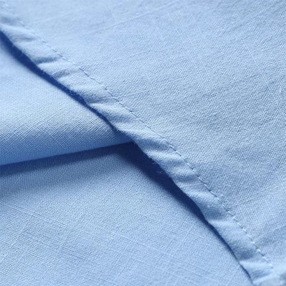 Linen Polo Shirt with Short Sleeves for Men