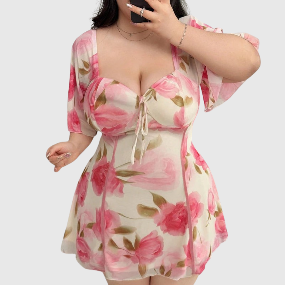 Ruffle Plus Size Occasion Dress