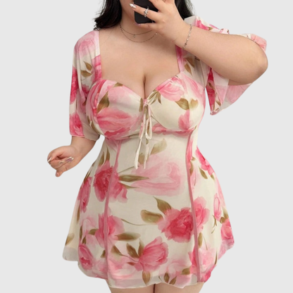 Ruffle Plus Size Occasion Dress