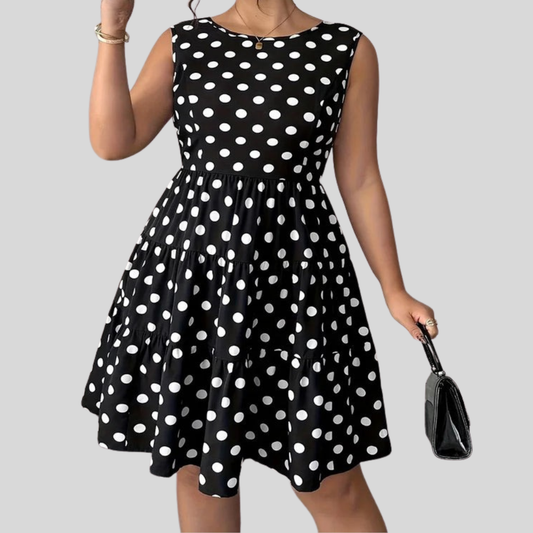 Polka Plus Size Mini Dress