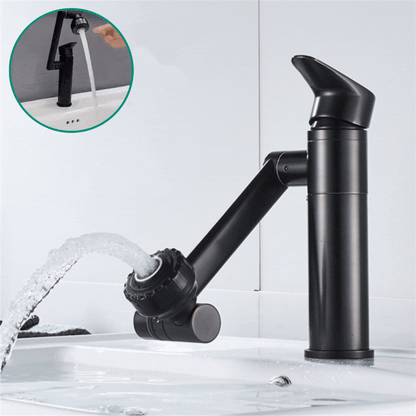 FLEXISPOUT - Flexible 360° tap with spray function for washbasins