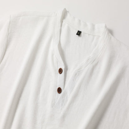Men's V-Neck Shirt | Short Sleeves & Slim Fit